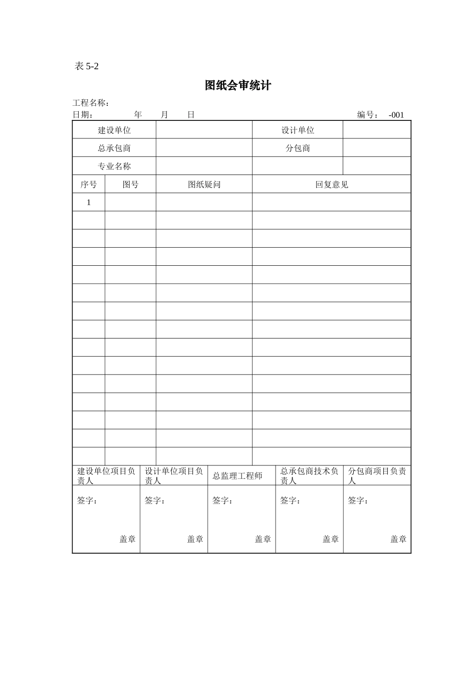 2025年新版图纸会审记录_第1页