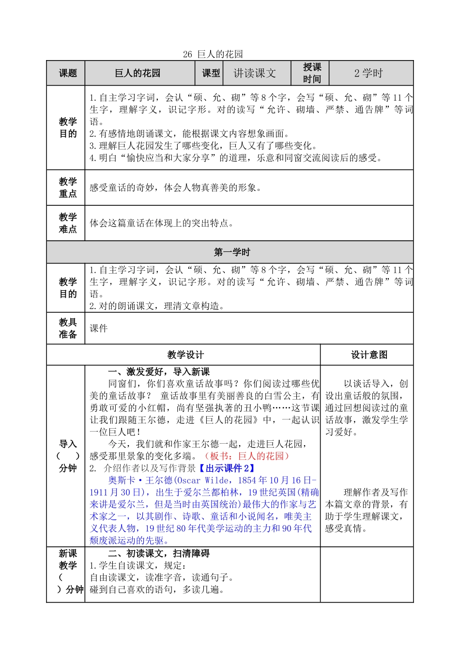 2025年巨人的花园教案_第1页
