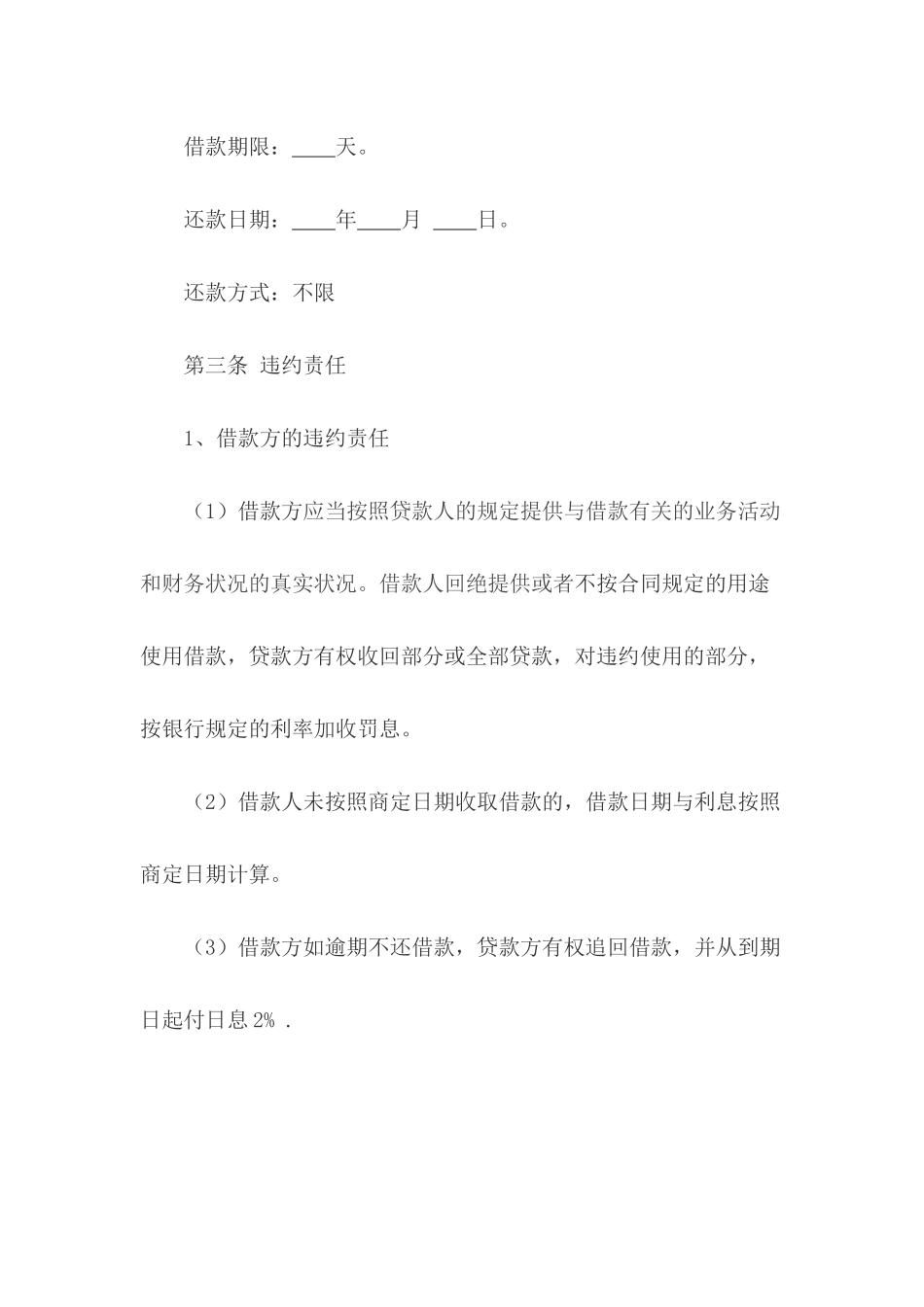 2025年个人借款合同_第2页