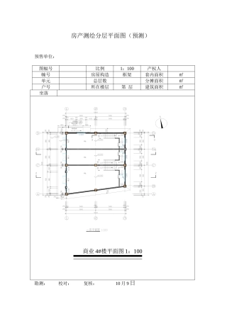 2025年房产测绘分层平面图