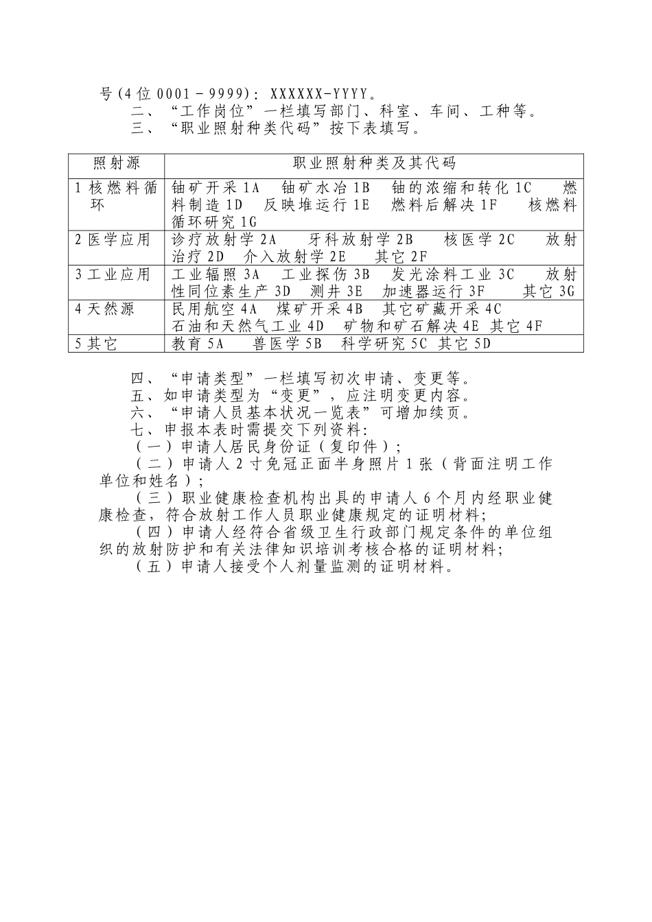 2025年《放射工作人员证》申请表_第2页