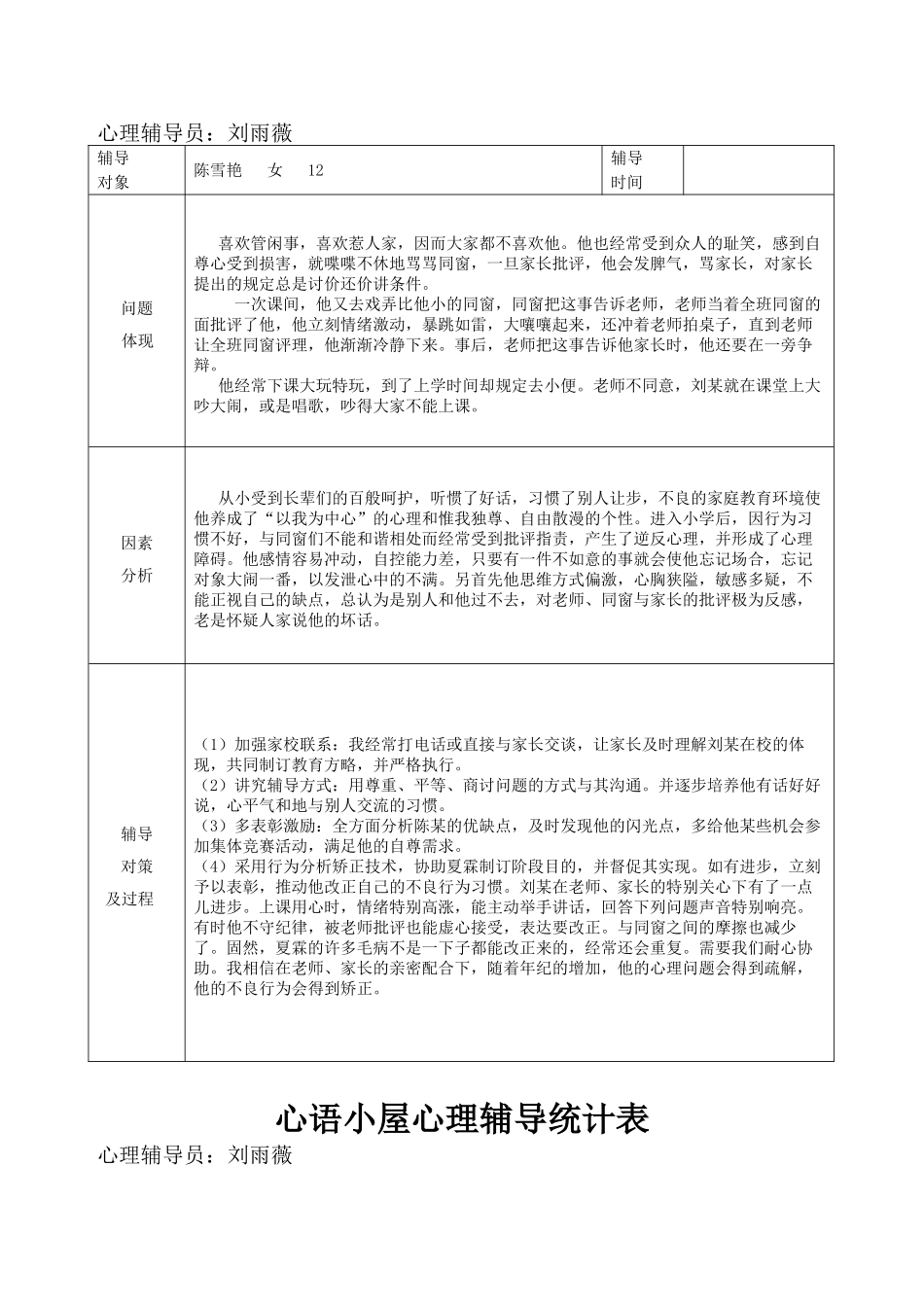 2025年心理咨询记录表_第1页