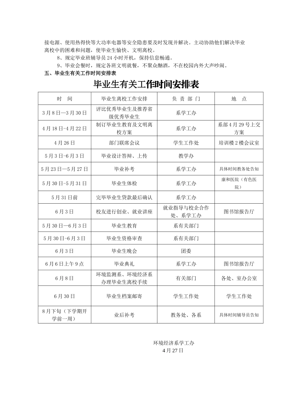 2025年毕业生离校工作方案_第2页