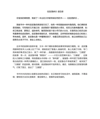 2025年《皮皮鲁传》读后感
