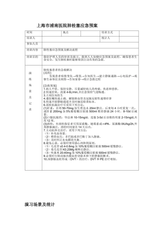 2025年肺栓塞应急预案.
