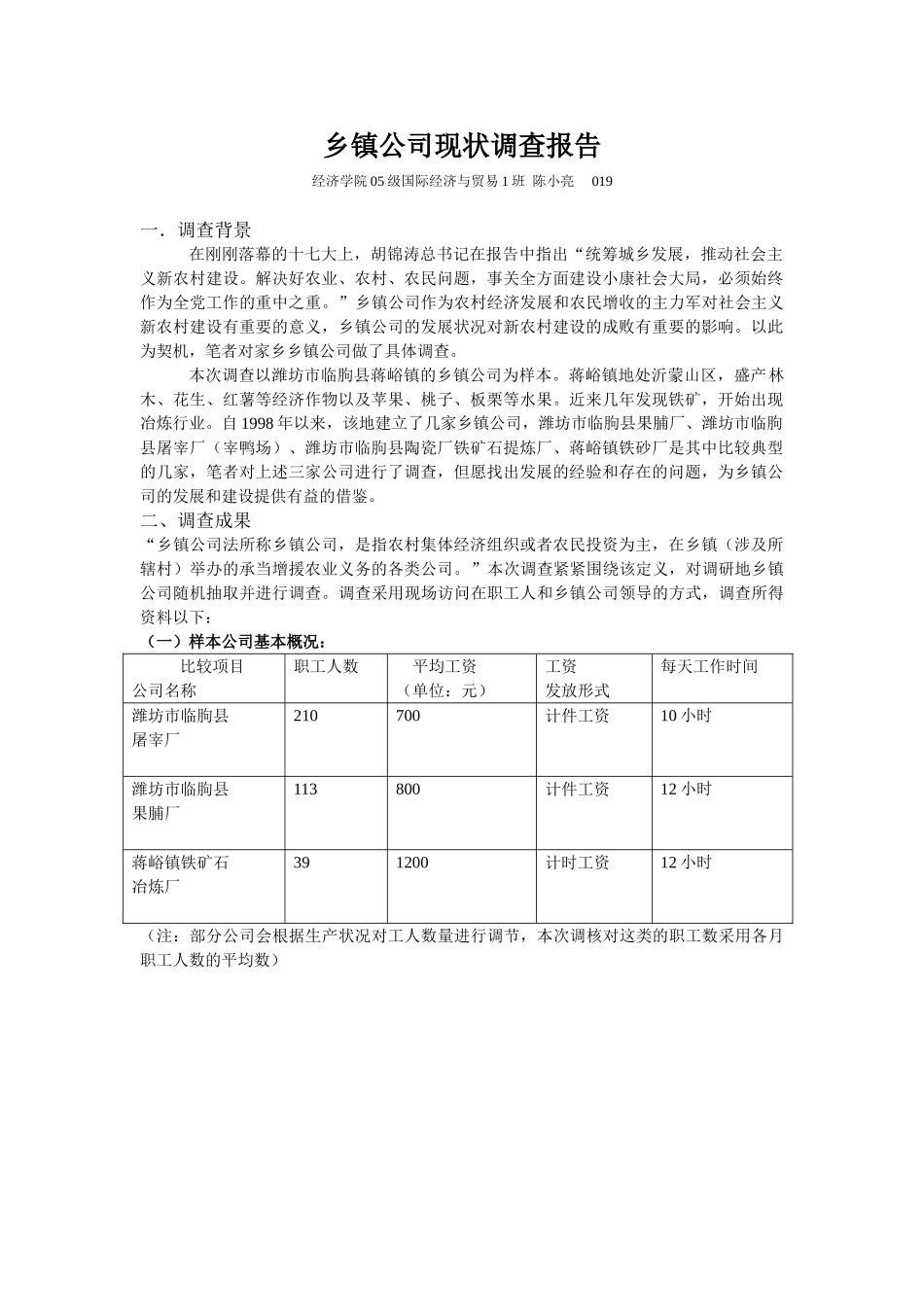 2025年乡镇企业现状调查报告_第1页