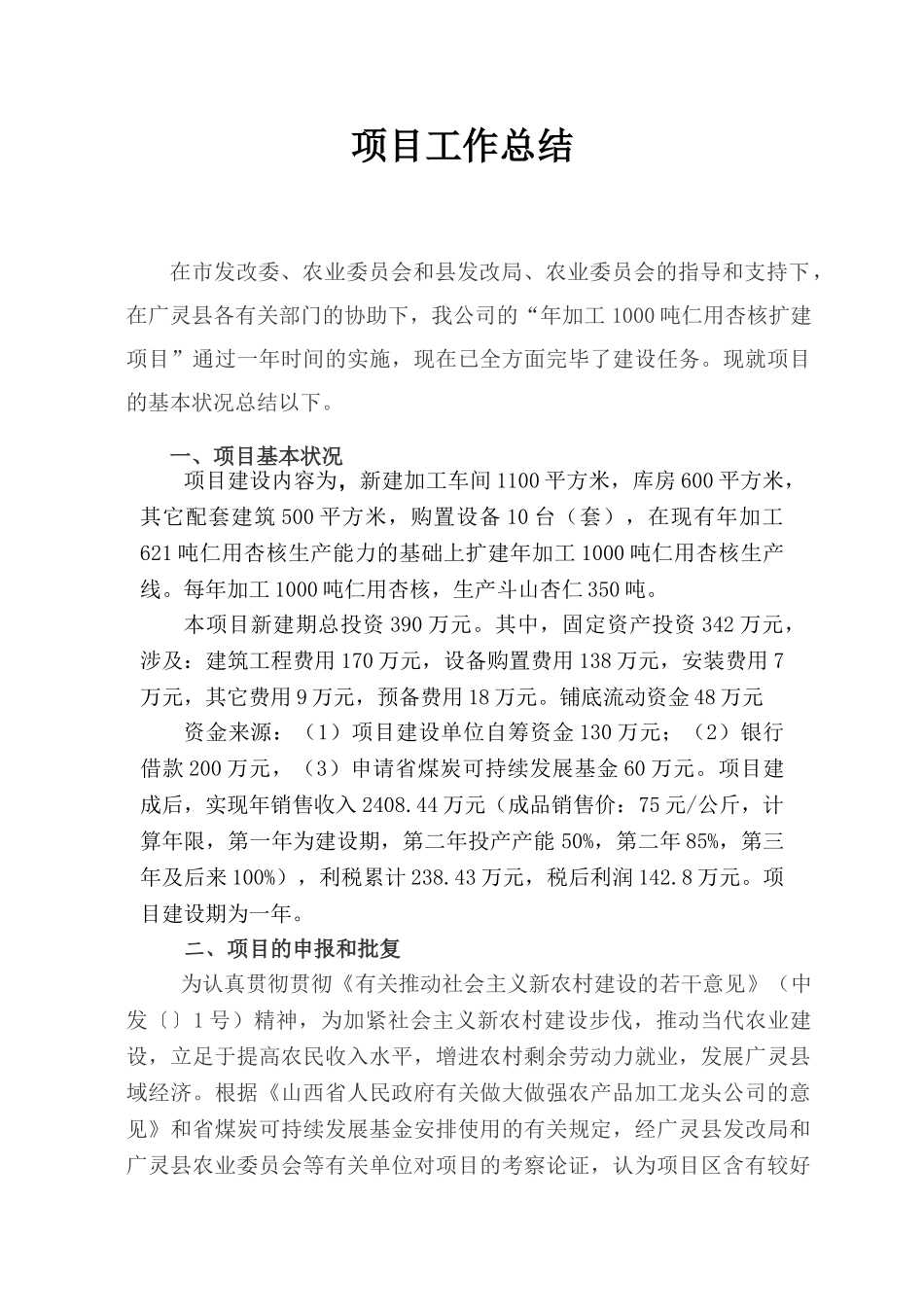 2025年项目竣工总结报告_第1页