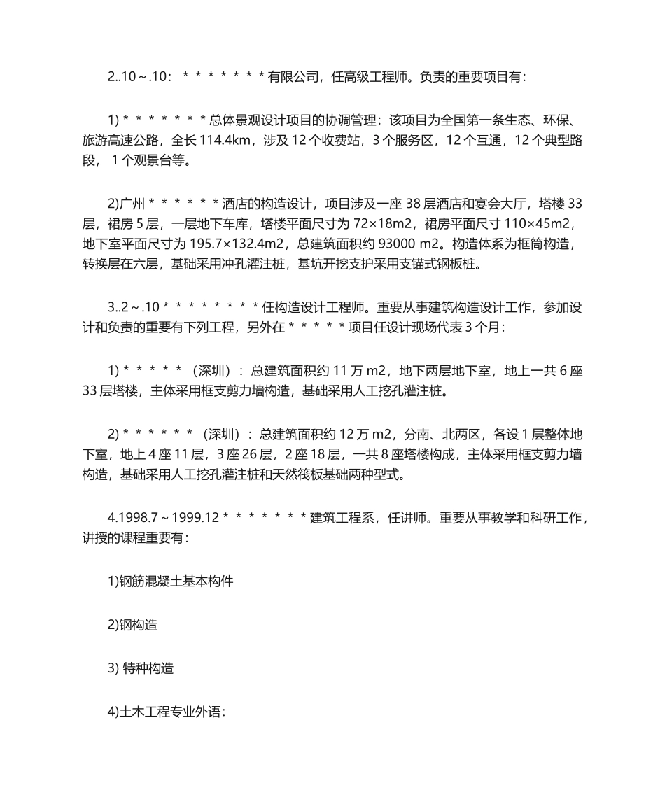 2025年房地产简历模板_第2页