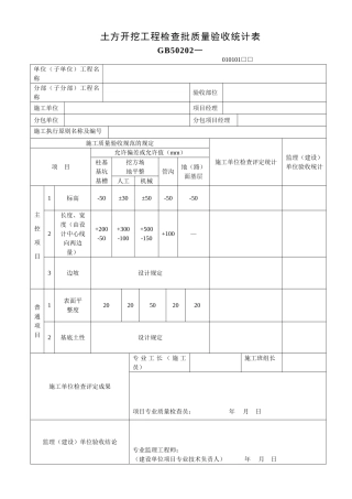 2025年检验批质量验收记录表GB