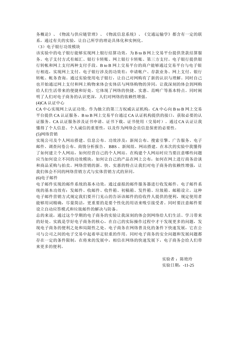 2025年电子商务实验报告_第2页