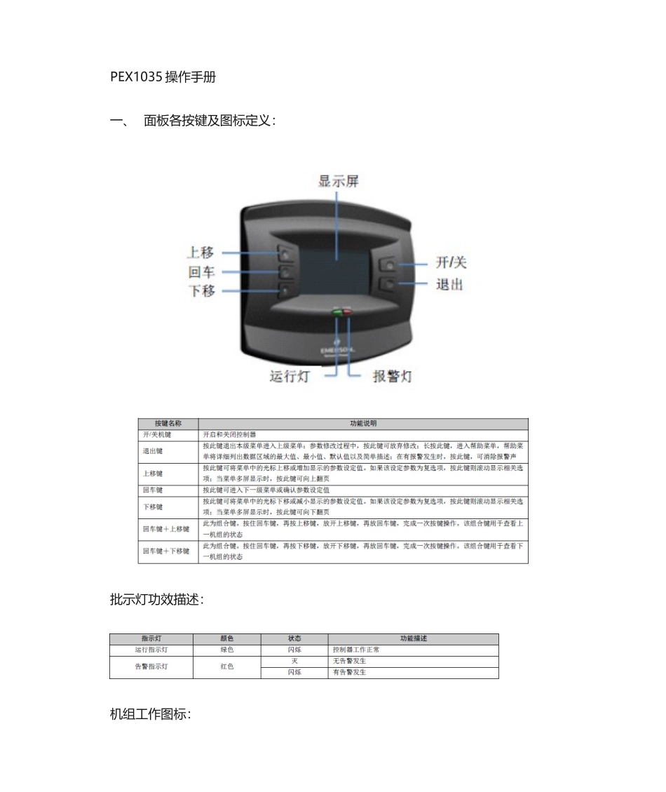 2025年PEX1035简易操作手册_第1页