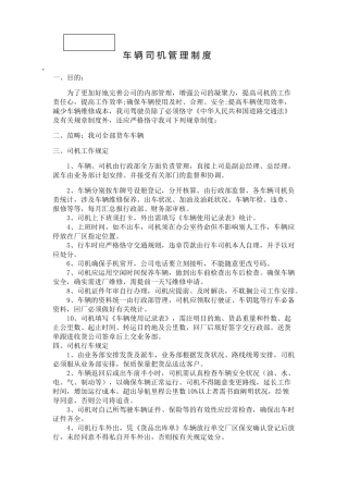 2025年公司车辆管理制度