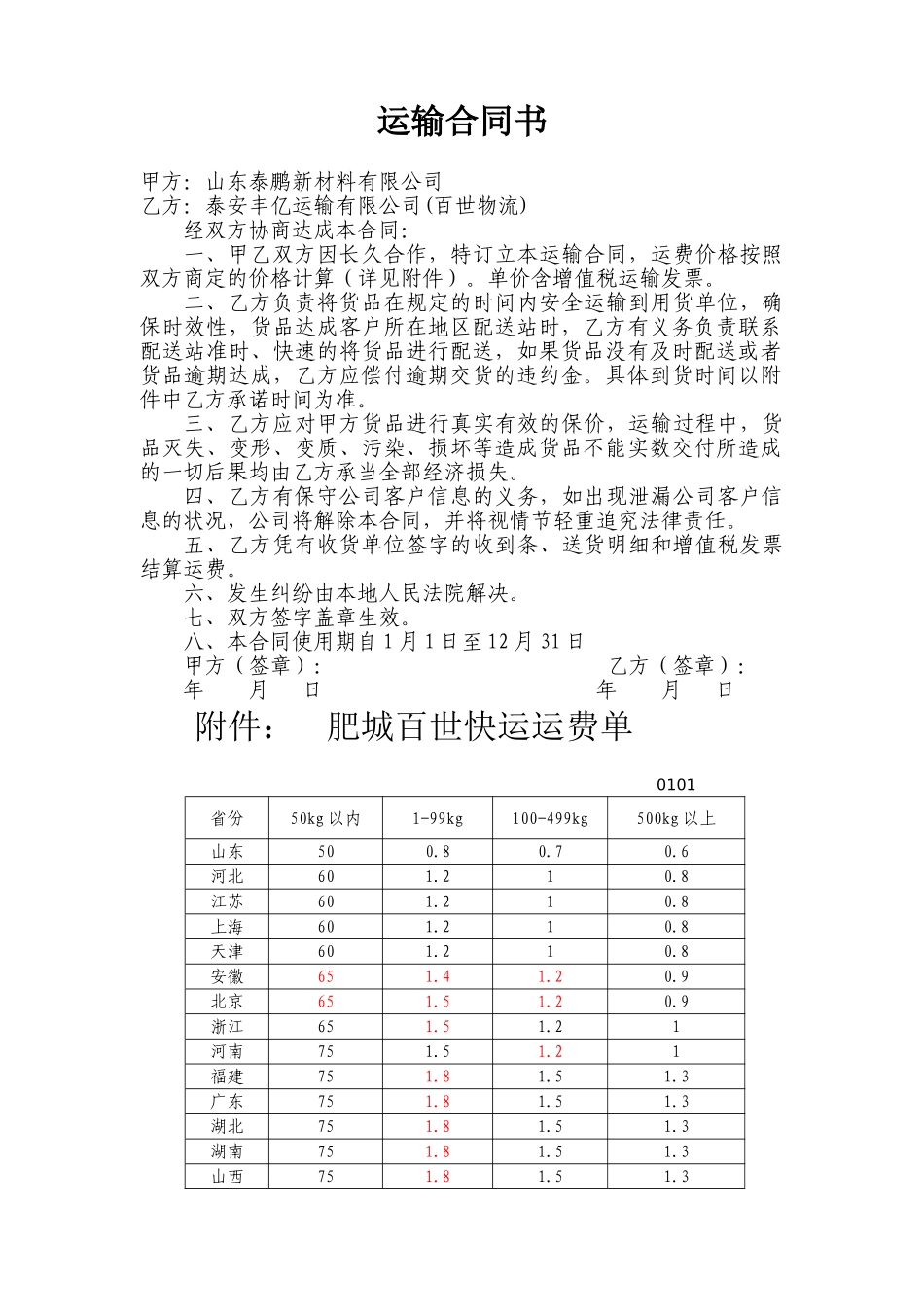 2025年运输协议合同_第1页