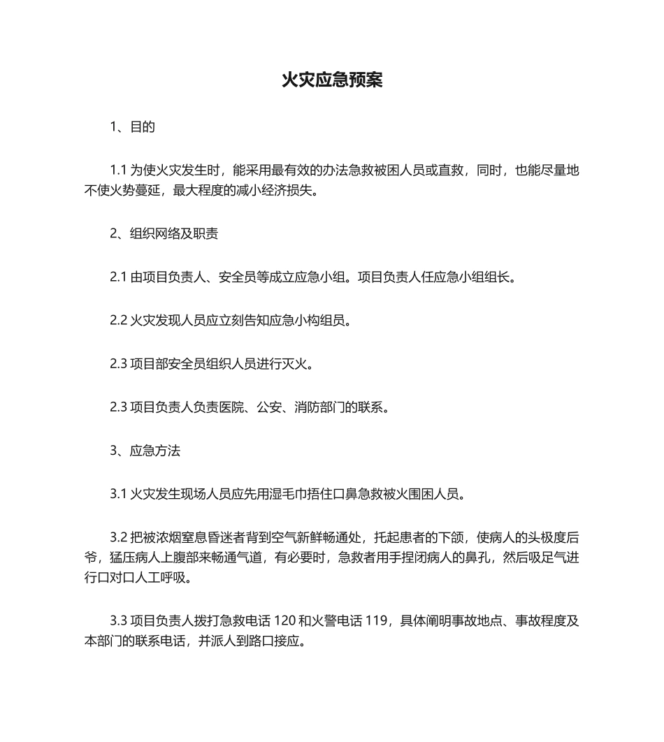 2025年火灾应急预案_第1页