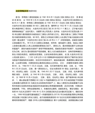 2025年法定民事起诉状