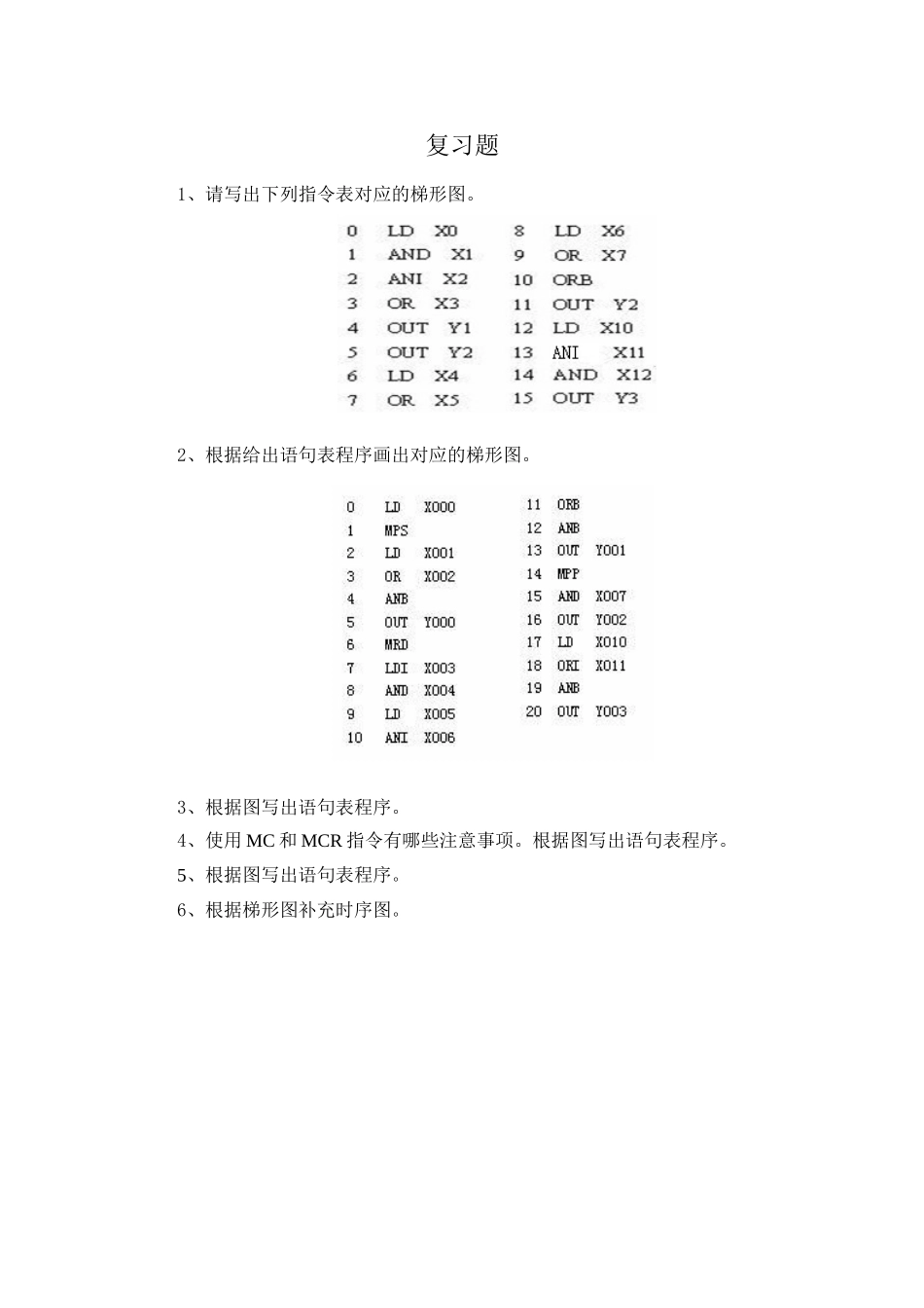 2025年PLC复习题_第1页