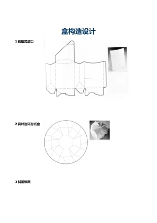 2025年纸盒结构设计平面图