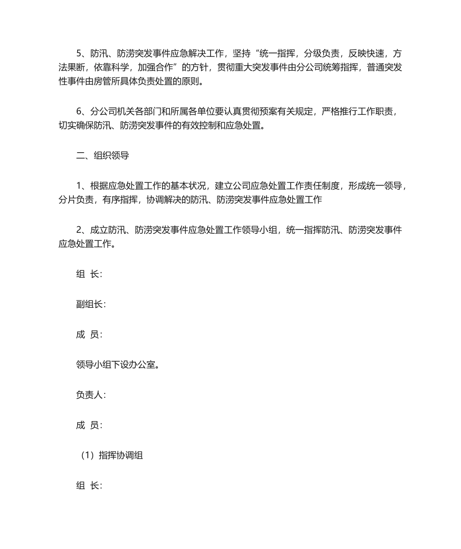 2025年防汛应急预案_第2页