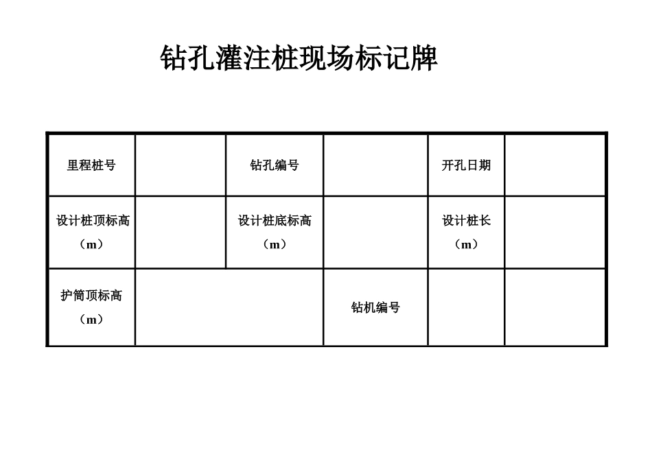 2025年钻孔灌注桩现场标识牌_第1页