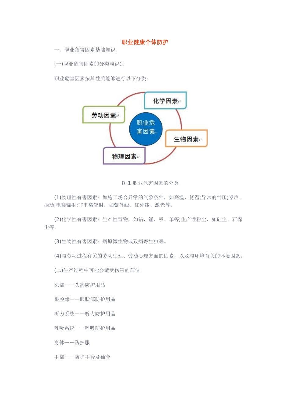 2025年职业健康个体防护_第1页