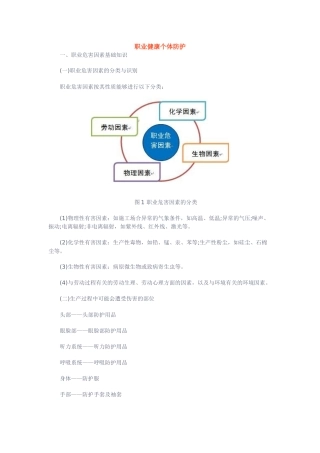 2025年职业健康个体防护