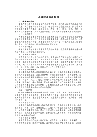 2025年金融牌照调研报告