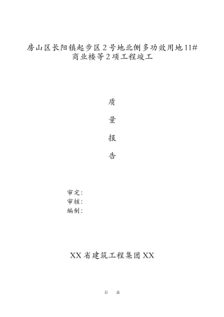 2025年工程竣工报告