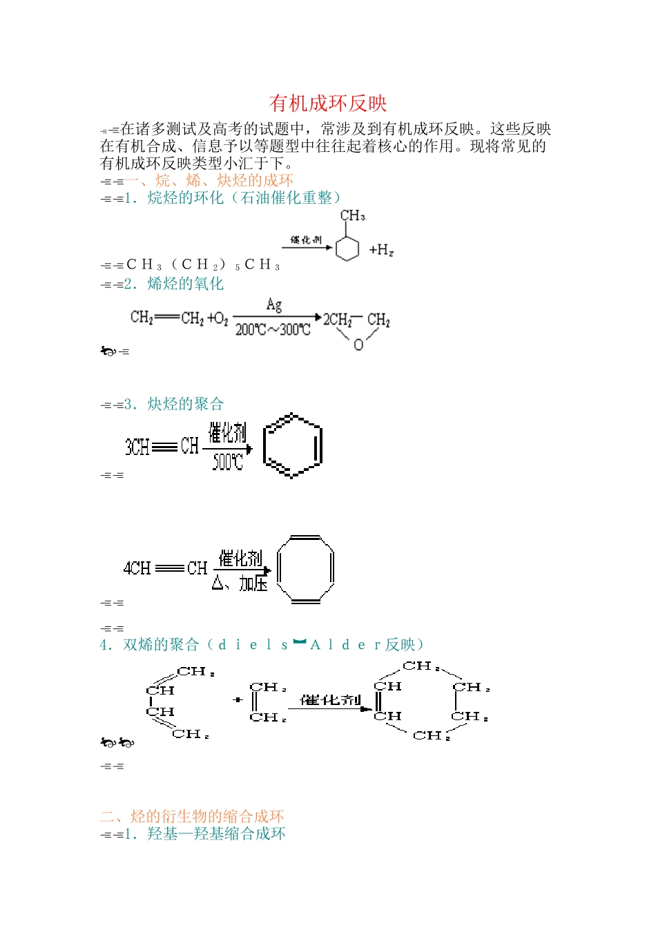 2025年有机成环总结_第1页