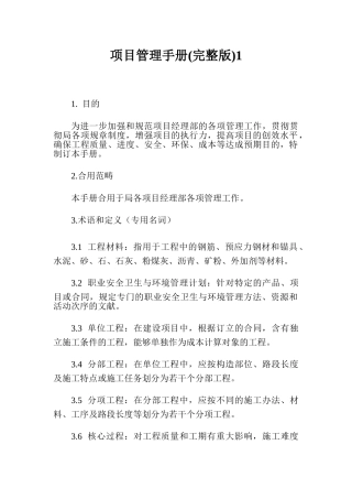 2025年项目管理手册