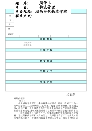 2025年封面+简历模板+求职信