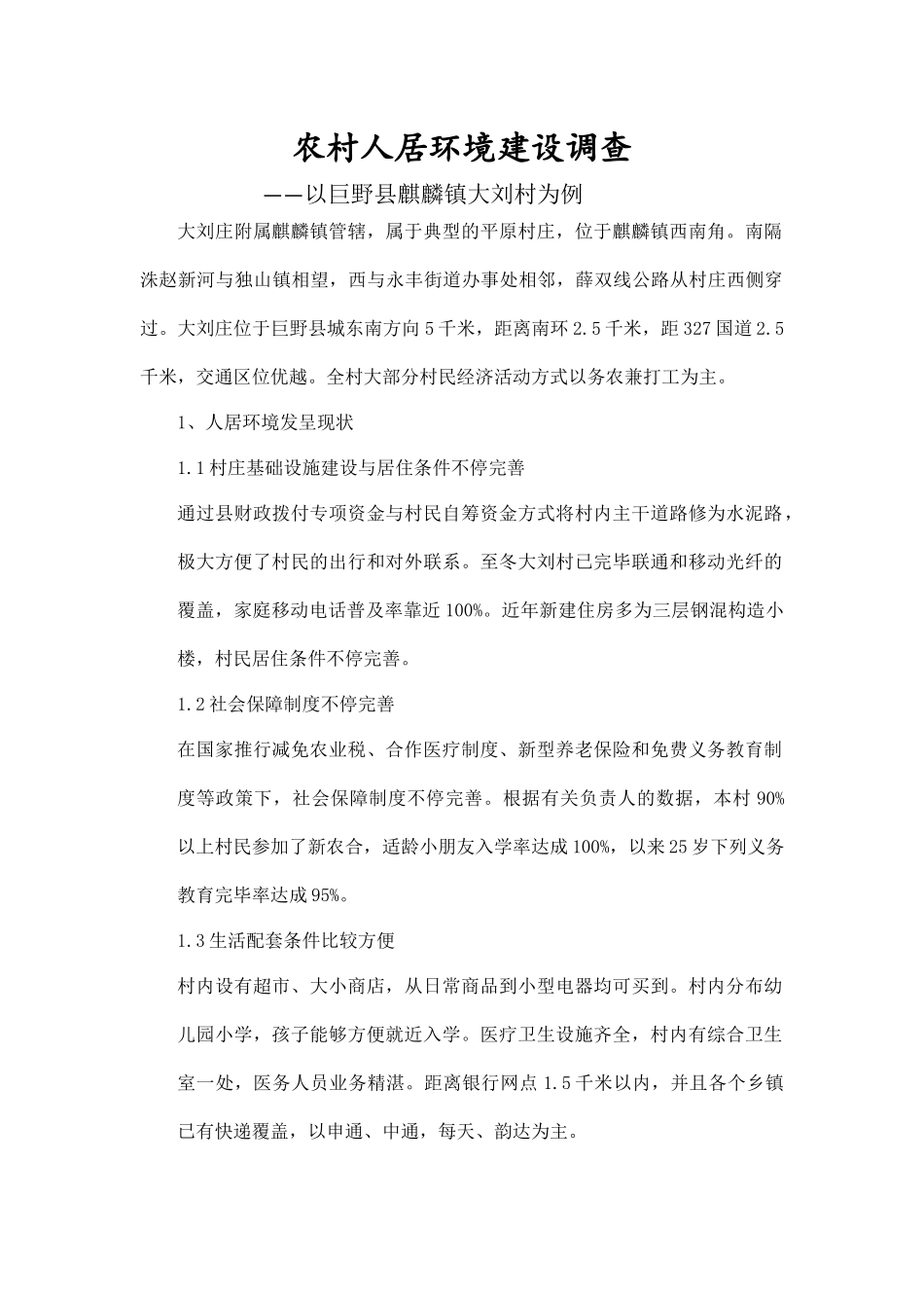 2025年农村人居环境调查报告_第1页