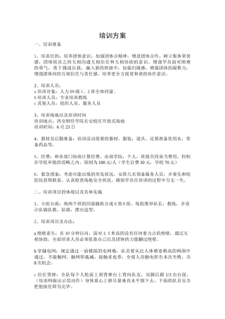 2025年培训方案设计