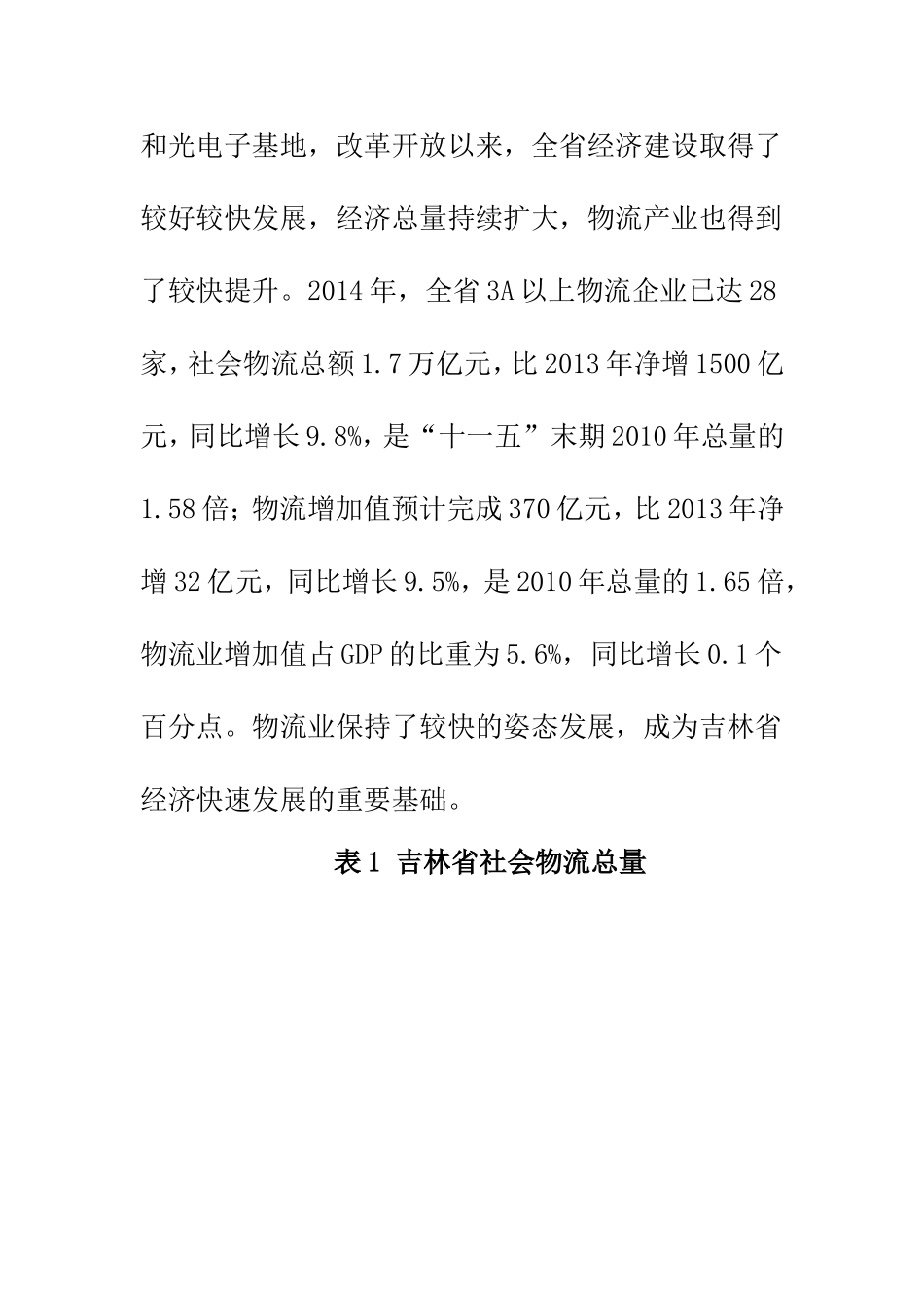 物流管理专业 某省物流发展的现状及问题分析_第3页