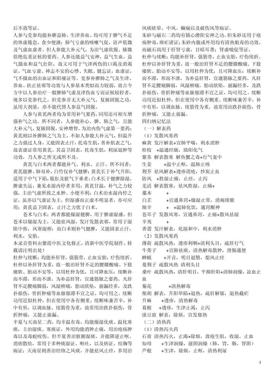 2016年中医执业医师考试复习资料中药记忆方法_第3页