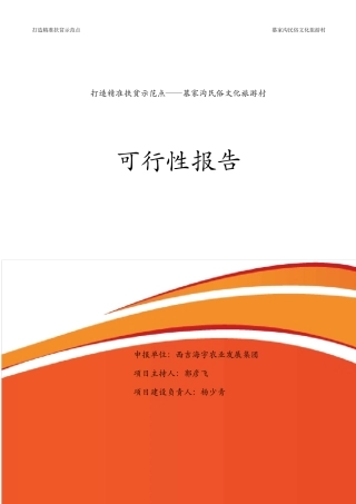 2016年乡村旅游可行性报告