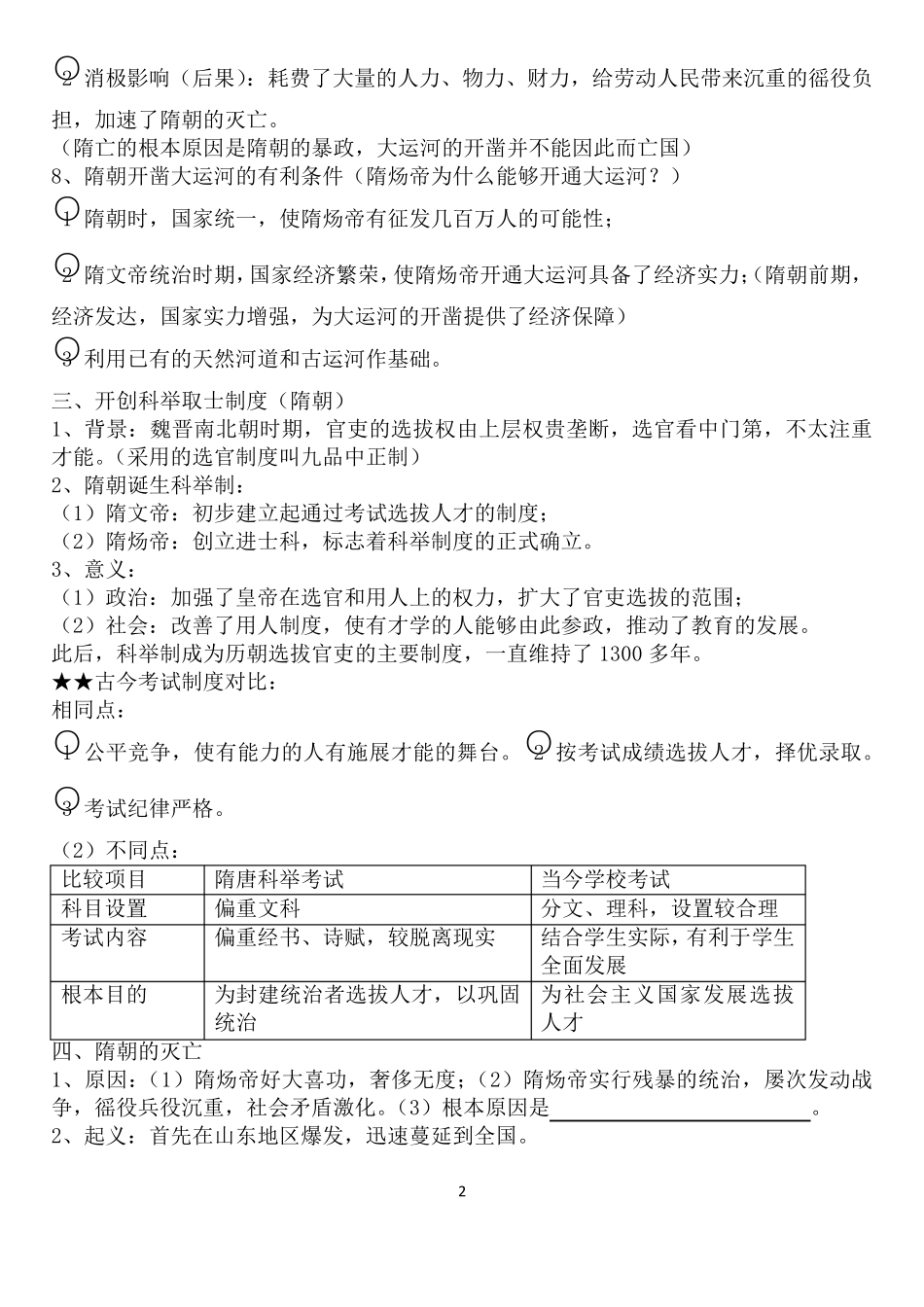 2016年人教新版七年级历史下册116课知识点归纳_第2页