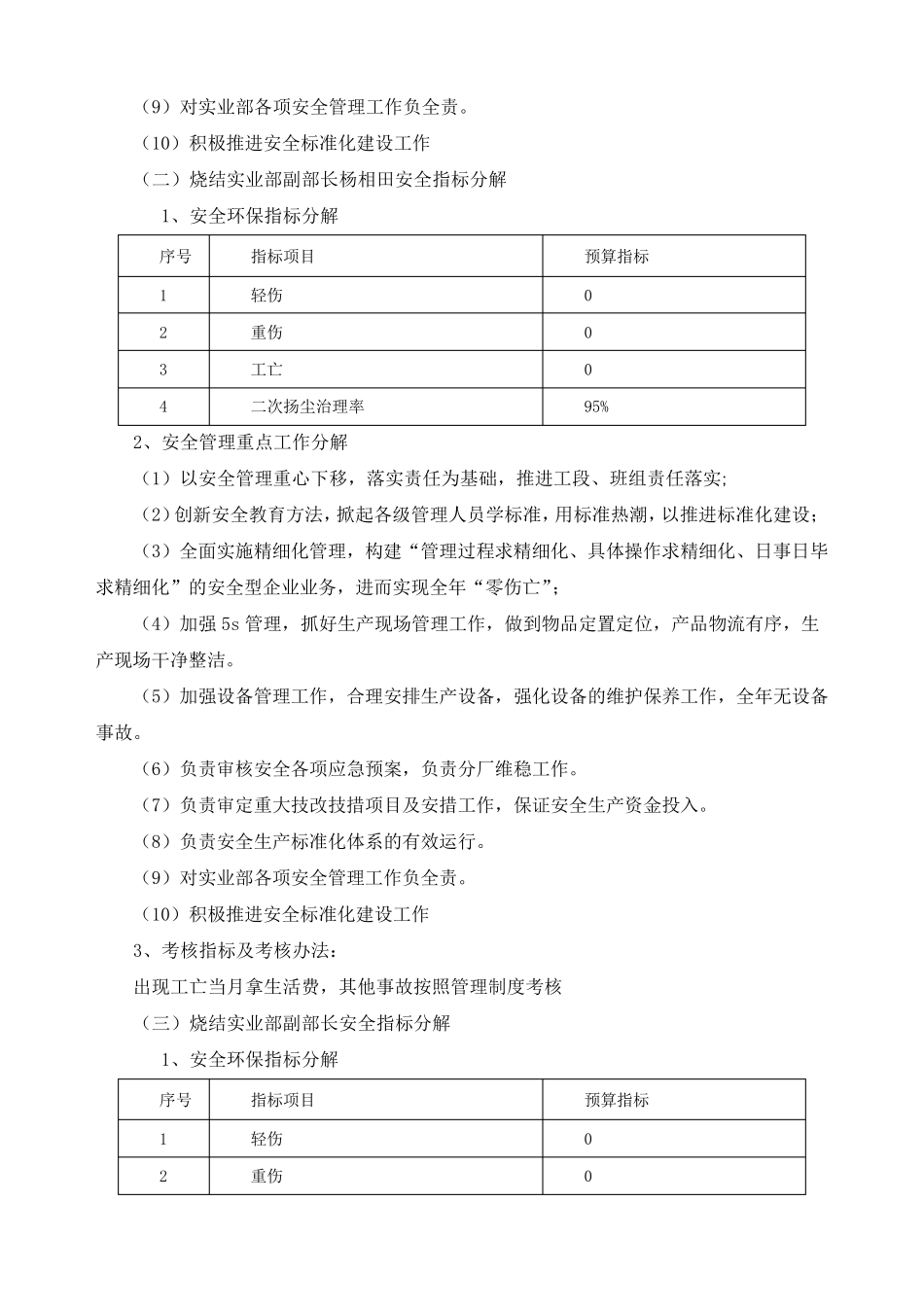 2016年度安全生产目标及分解_第3页