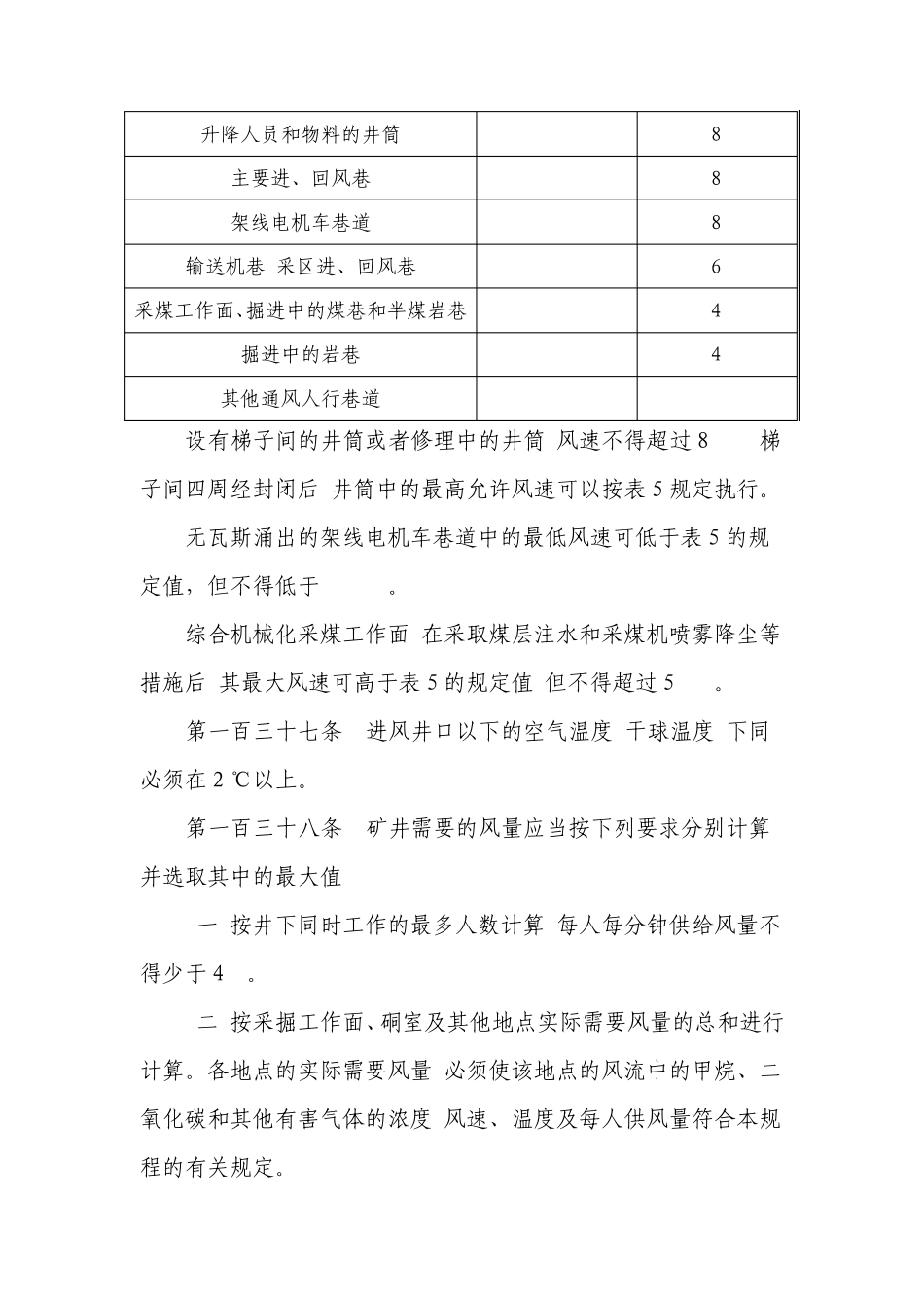 2016年新版煤矿安全规程通风部分_第2页