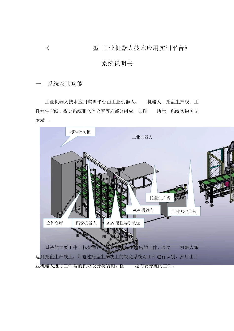 2016年江苏省高等职业院校技能大赛《工业机器人技术应用实训平台》系统说明书_第2页