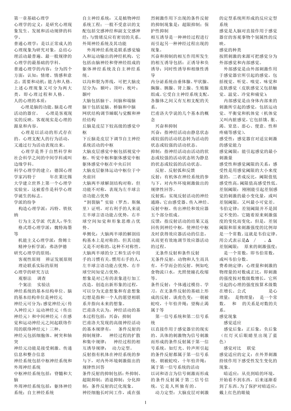 2016年精编国家心理咨询师考试复习资料_第1页