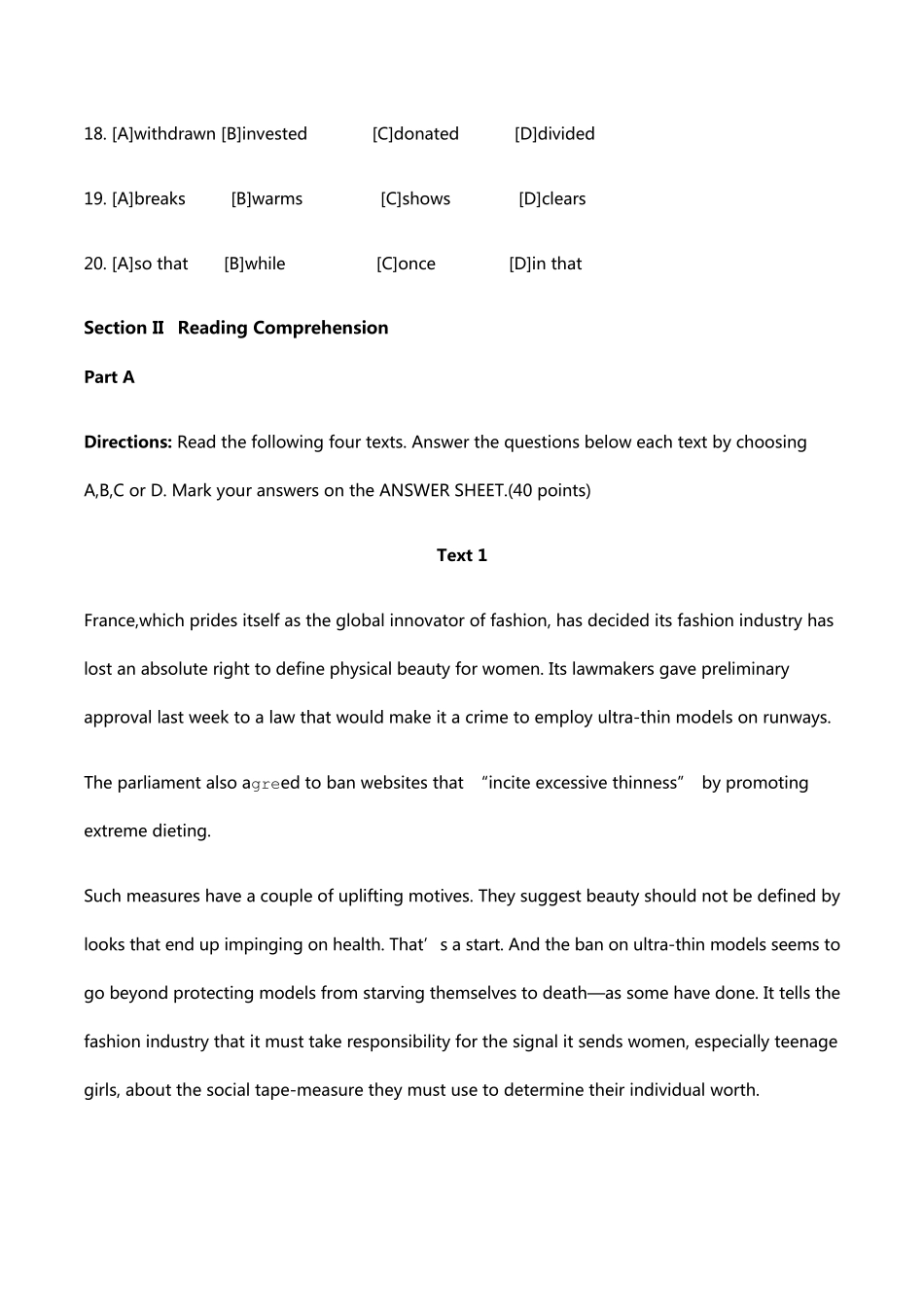 2016年考研英语一真题及答案解析_第3页