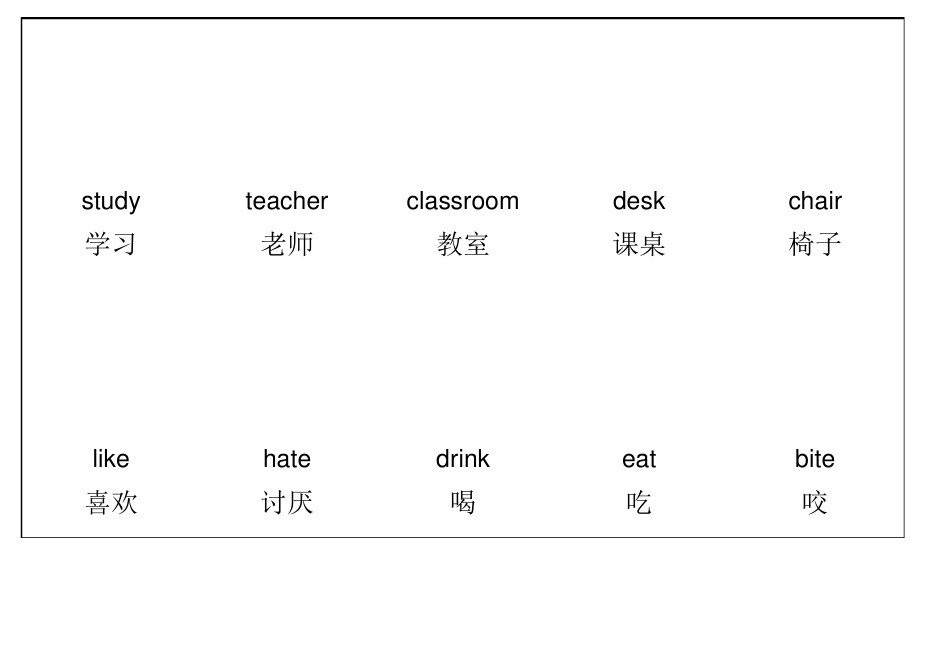 2016幼儿童趣英语单词彩色图片可打印_第3页