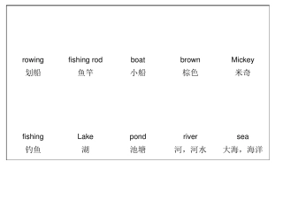 2016幼儿童趣英语单词彩色图片可打印