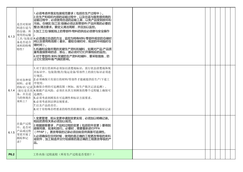2016版VDA6.3过程审核检查表_第2页
