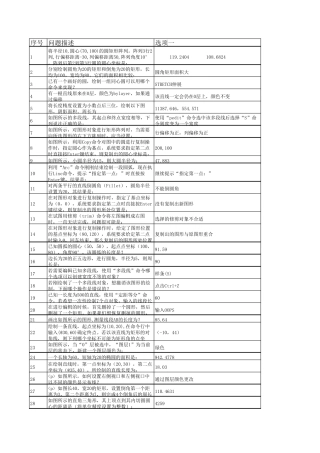 2017AutoCAD初级工程师参考样题