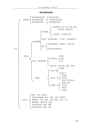 2017万国系统强化刑法总则
