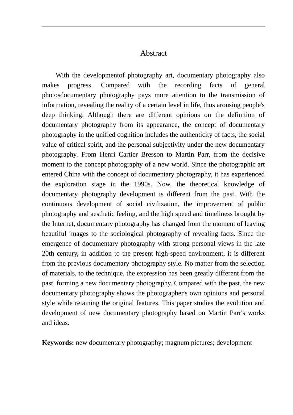 摄影艺术专业 新纪实摄影发展与演变研究马格南图片社为例_第3页