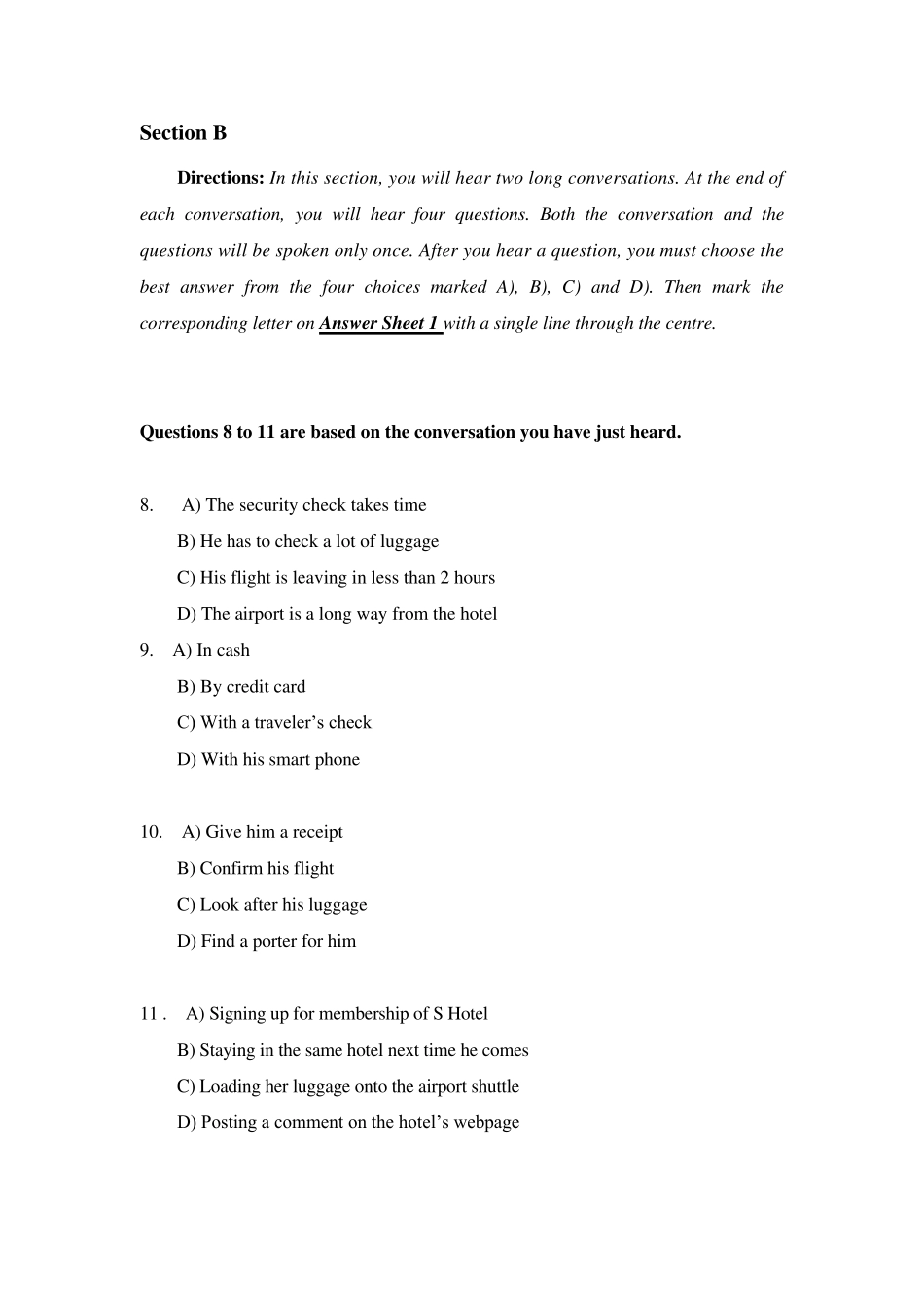 2017年6月大学英语四级真题试题一_第3页