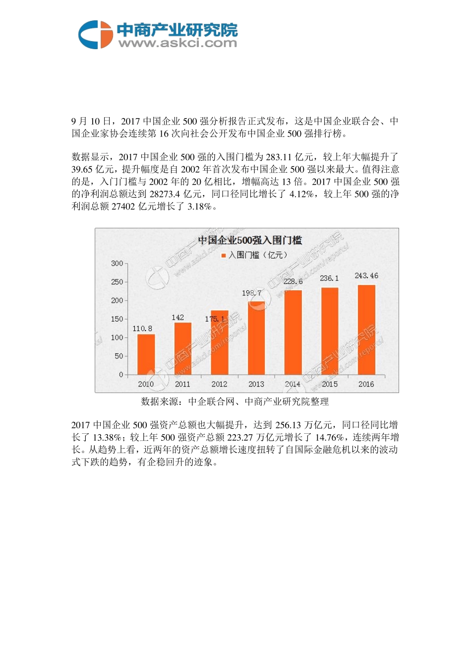 2017年中国企业500强分析报告_第2页