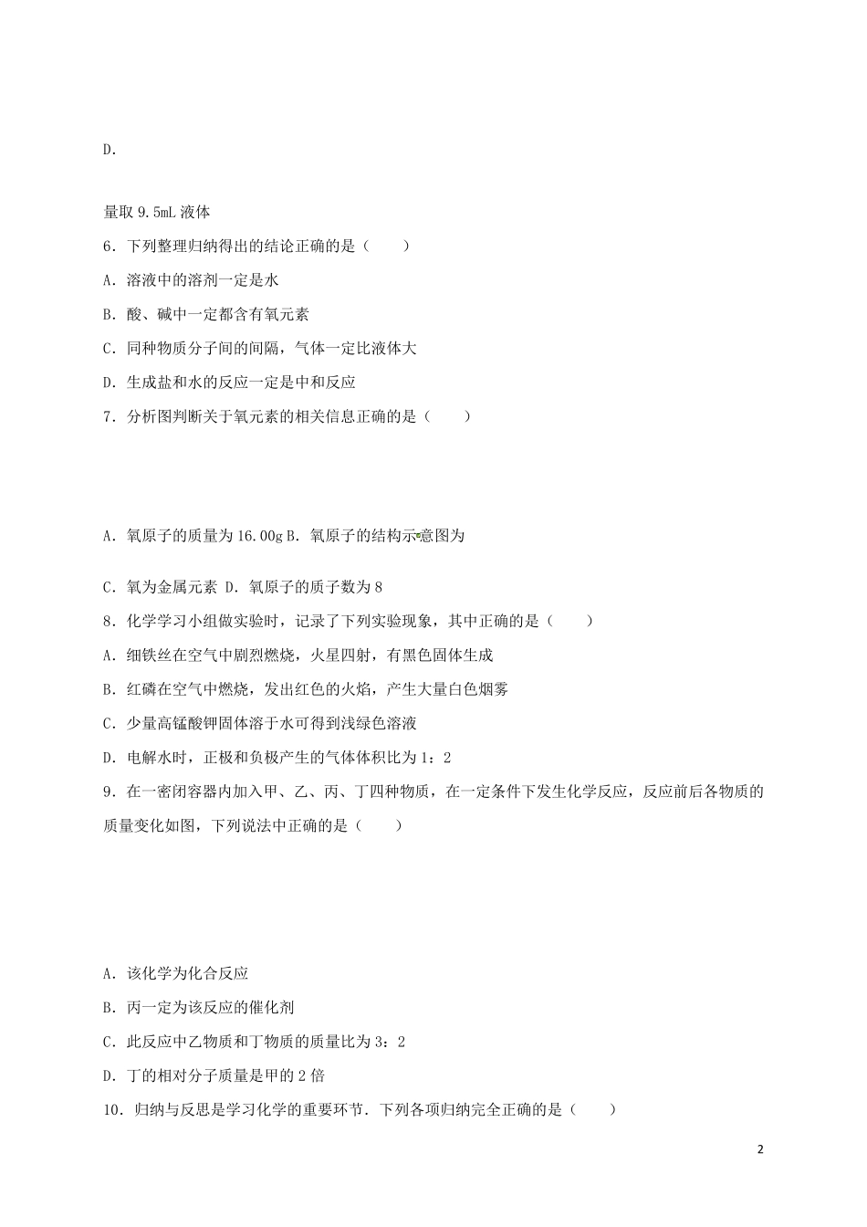 2017年中考化学试卷_第2页